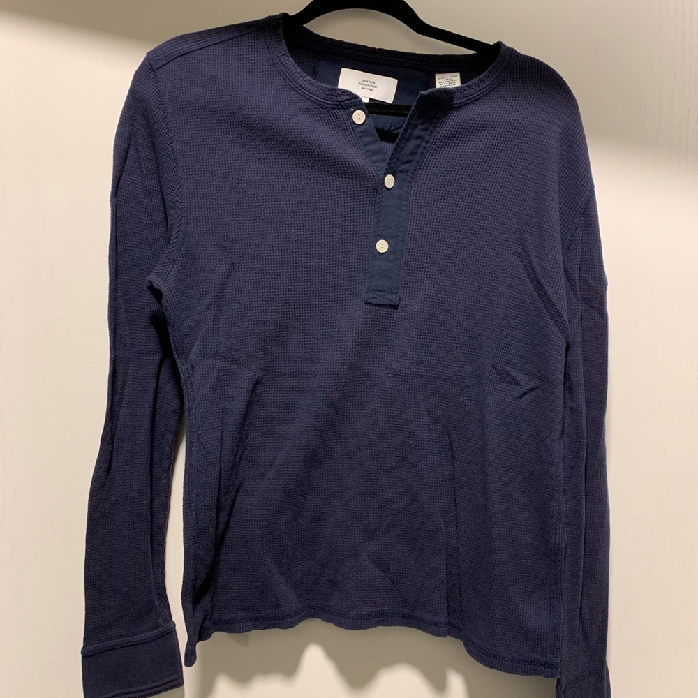 Jack spade men’s navy henley